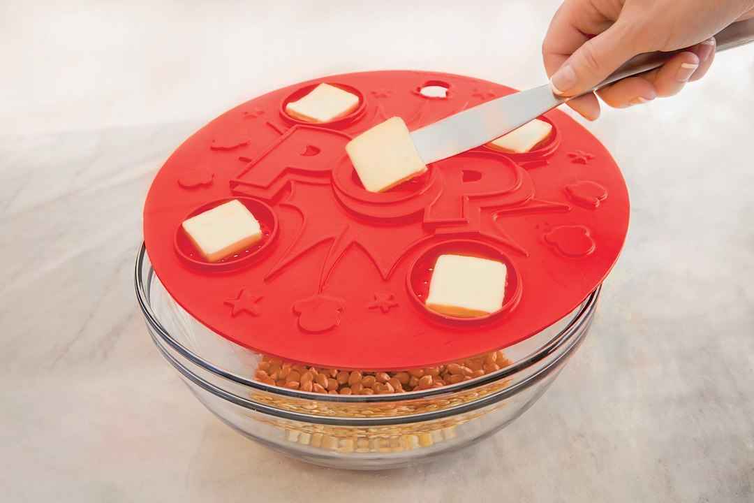 Harold Import Company 00545 Talisman Pop Silicone Popcorn Lid, 10-Inch