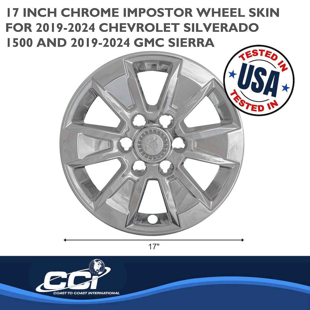 Coast To Coast IMP436X Silverado/Sierra 17-Inch Chrome Skins
