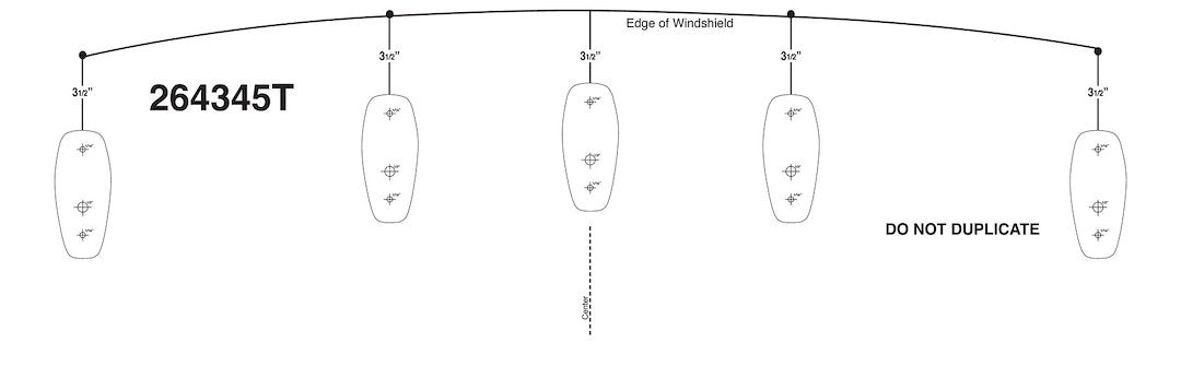 Recon 264345t Template for Light Installation