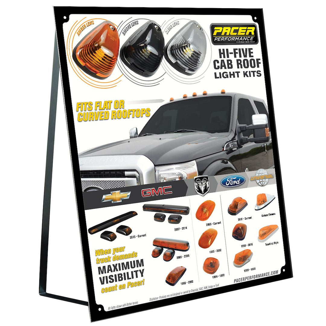 Pacer Performance 79-620 Hi-5 Cab-Light Point-of-Purchase Display