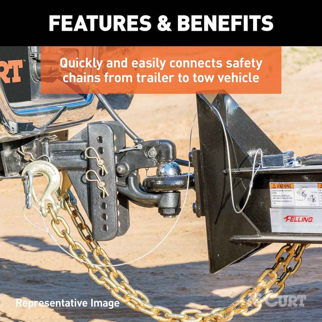 CURT Trailer Safety Chain Hook - Clevis Hook – 81960