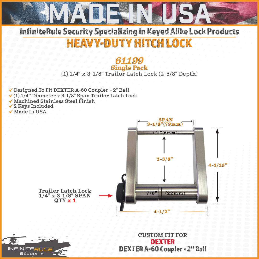 Infiniterule 61199-S Trailer Hitch Lock - image 2