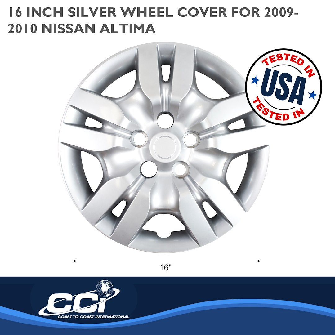 Coast To Coast 45516S Ten-Spoke Steel-Wheel Covers for Altima - image 2