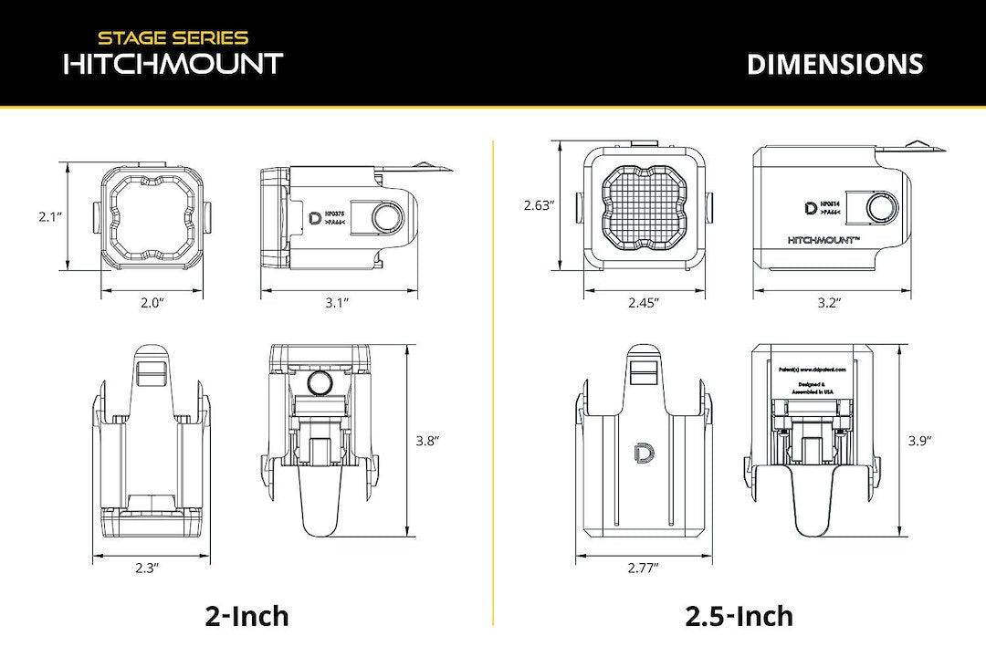 Diode Dynamics DD8762 Hitch Reverse Lighting Pod Kit
