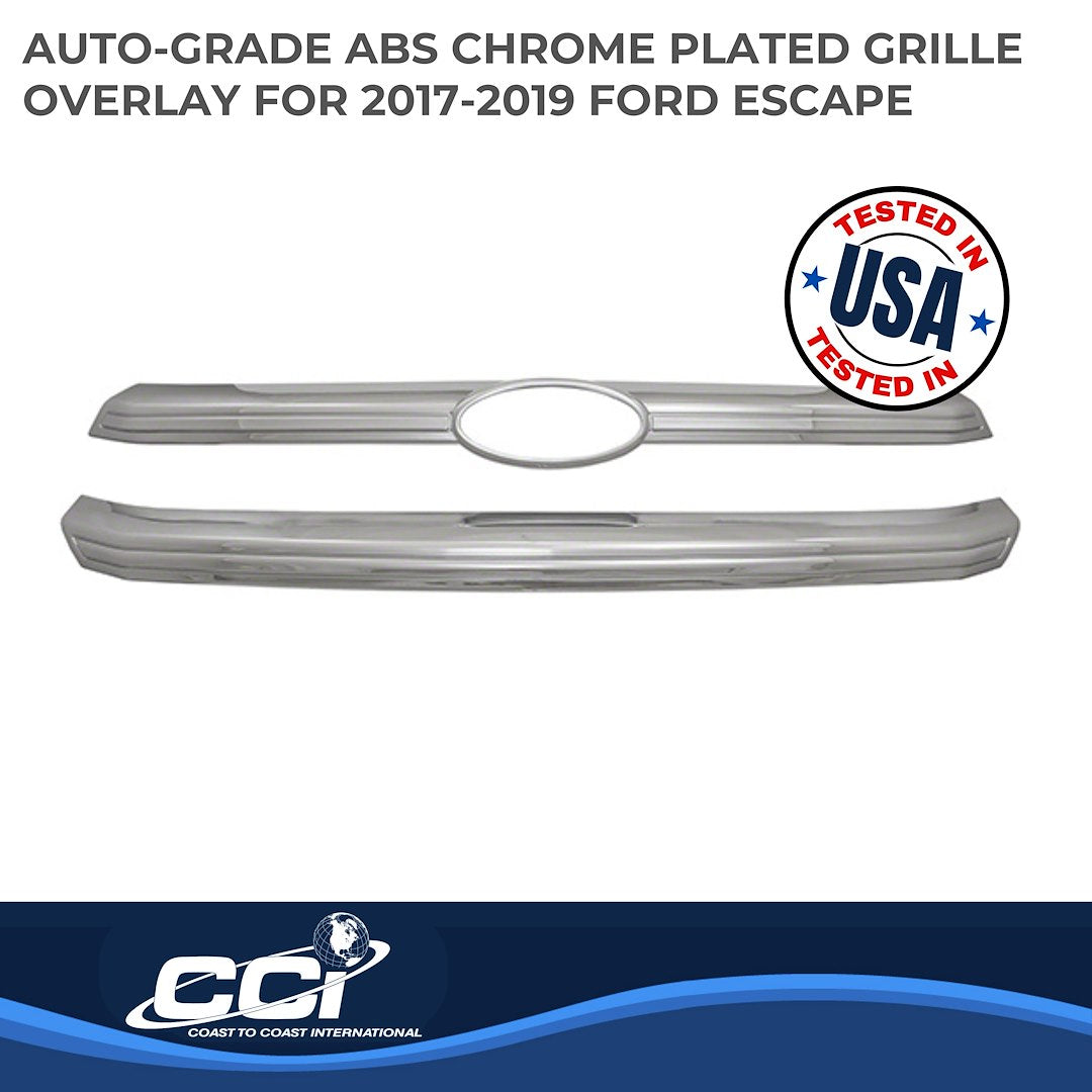 Coast To Coast GI148 Escape Chrome Two-Bar Grille Trim - image 2