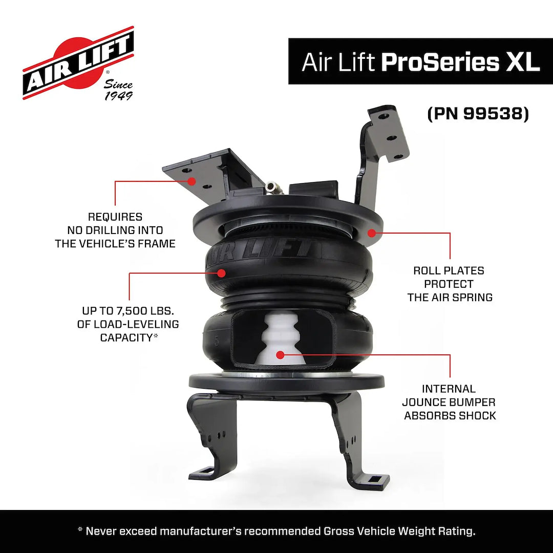 Air Lift 99538 ProSeries Standard-Cab Air Spring Kit - 7,500 lb - image 5