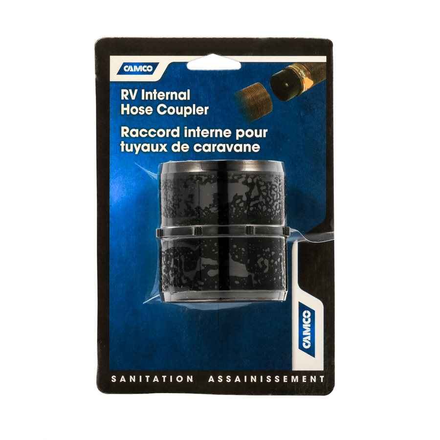 Camco 39203 Black Internal Sewer Hose Joining Coupler