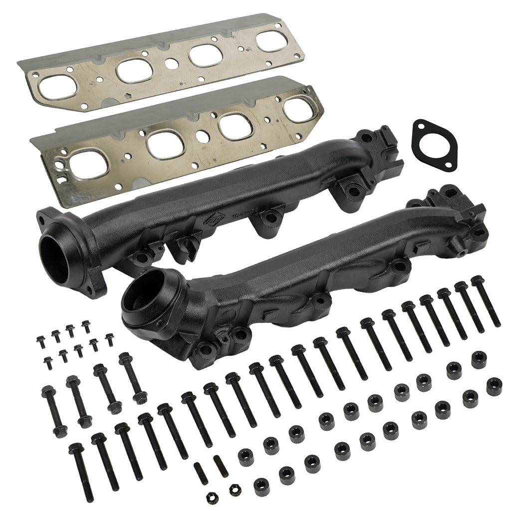 BD Diesel 1041454 Powder-Coated High-Silicon Iron Manifold - image 1