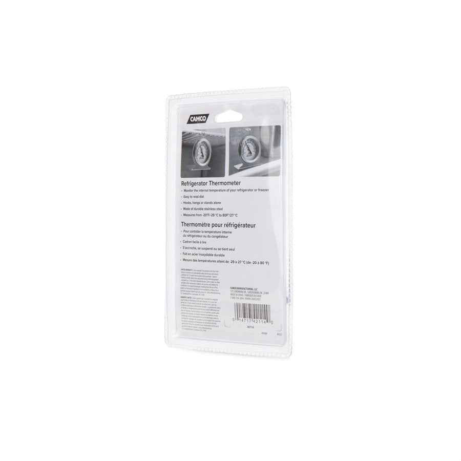 Camco 42114 Stainless Refrigerator and Freezer Dial Thermometer