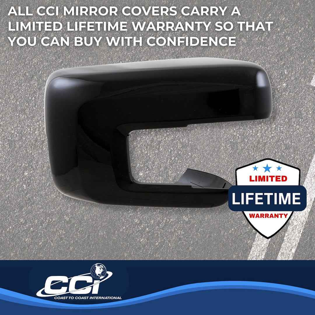 Coast To Coast MC67556BLK F-150 Painted Full Mirror Trim Pair