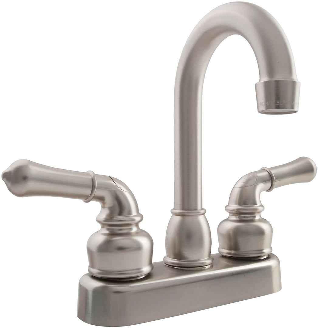 Dura Faucet High-Arc Lavatory Faucet - Satin Nickel – DF-PB150C-SN