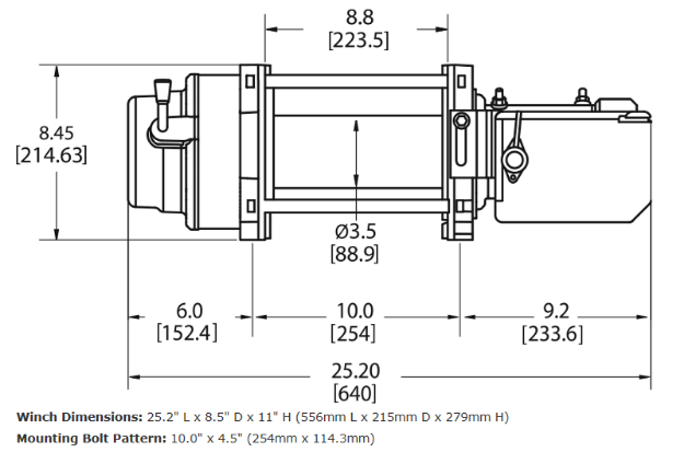 Warn 97730 M15-S 12V Electric Recovery Winch with 80 Ft Spydura – image 3