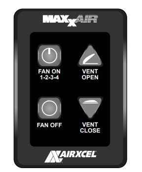 MaxxAir 00A03550K MaxxFan Wall Control with Fan-Speed Adjustment