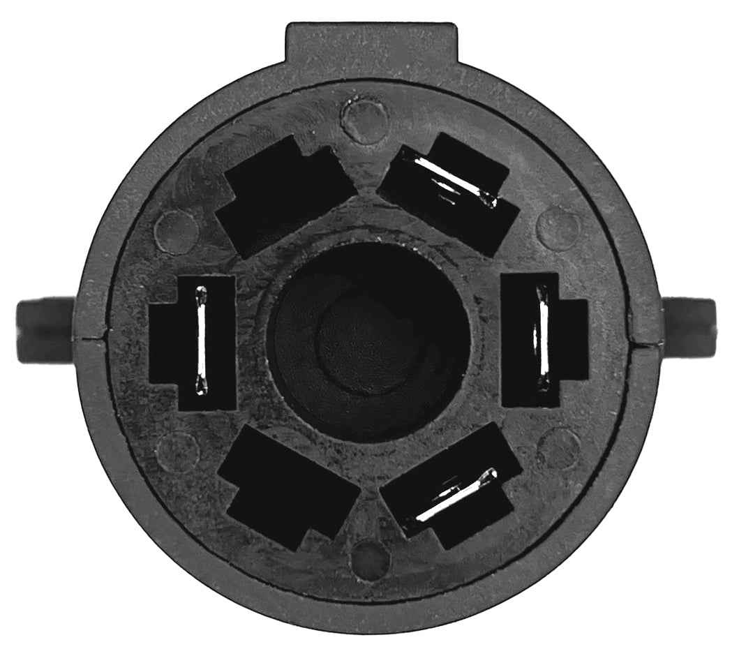 RV Designer TC505 Black Nylon 7-Blade/4-Flat Wiring Adapter