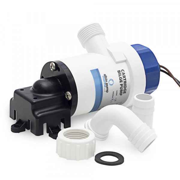 Albin 01-02-007 Low-Profile 750-GPH Bilge Pump, 12V