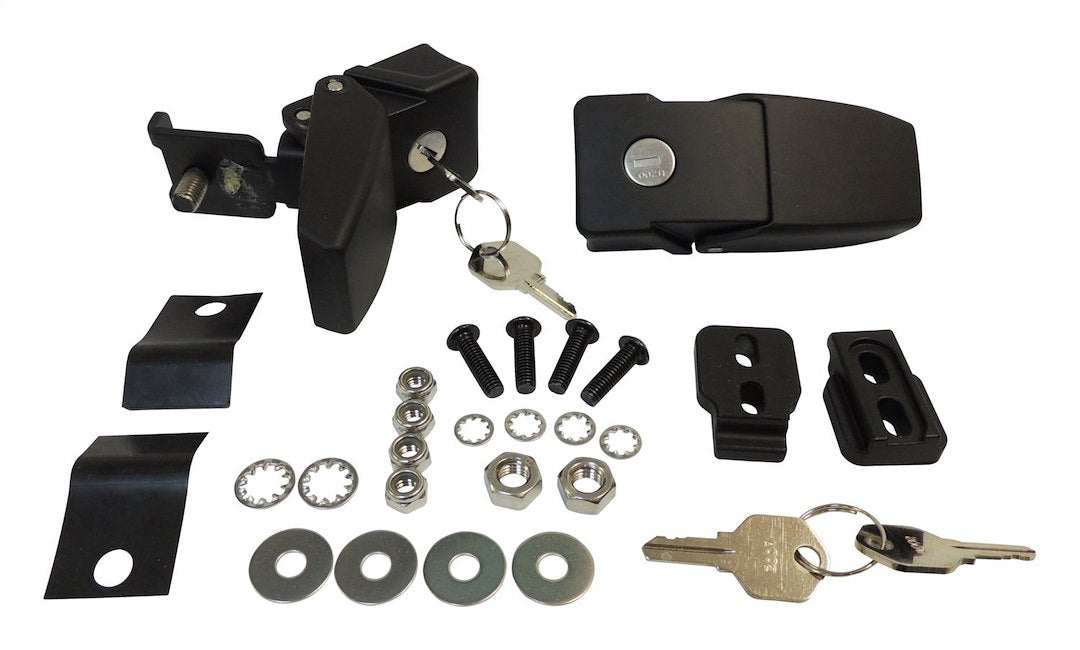 Crown Automotive RT26057 Locking Stainless Hood-Catch Set - image 1