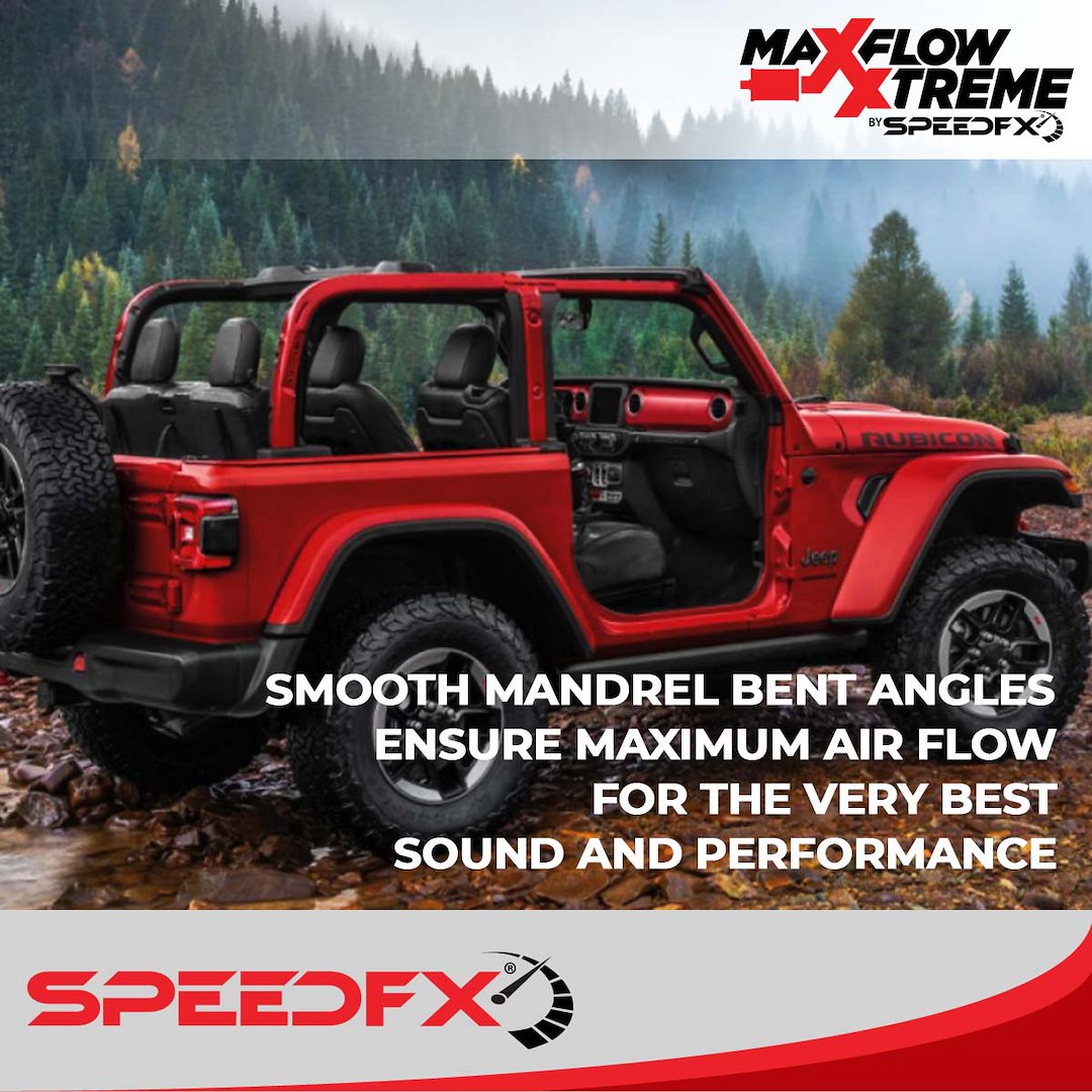 SpeedFX 50600 MaxFlow Xtreme Jeep JK Exhaust System