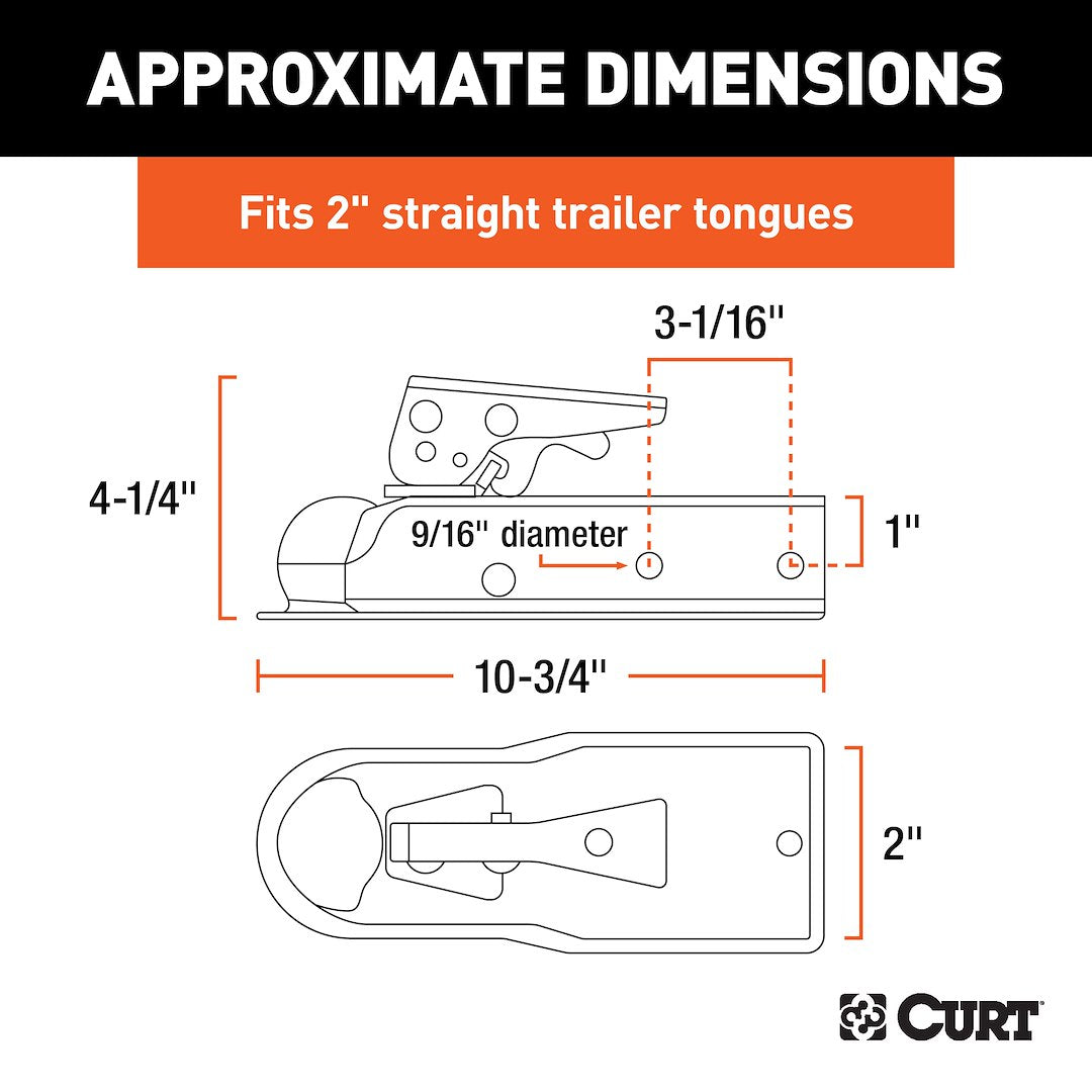 Curt 25153 Trailer Coupler - image 6