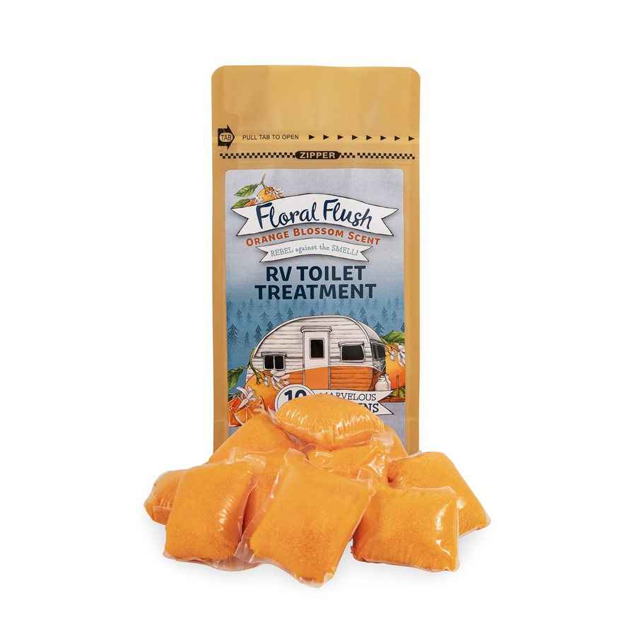 Camco 41491 Floral Flush Orange-Blossom Tank Treatment Pouch