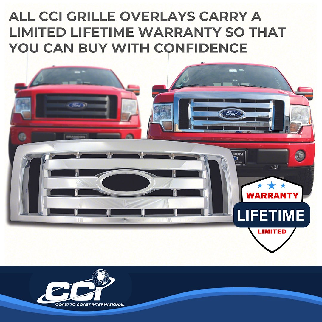 Coast To Coast GI73 F-150 Chrome Bar-Style Grille Trim - image 3