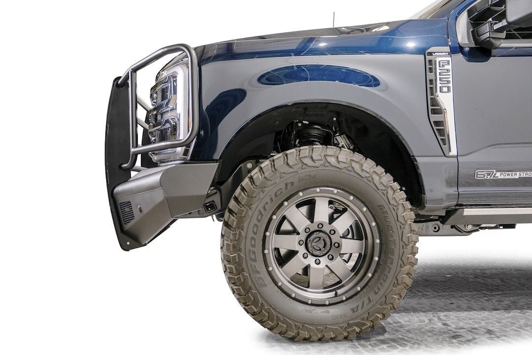 Fab Fours FS23-Q5960-1 Front Bumper, Black Steel Elite
