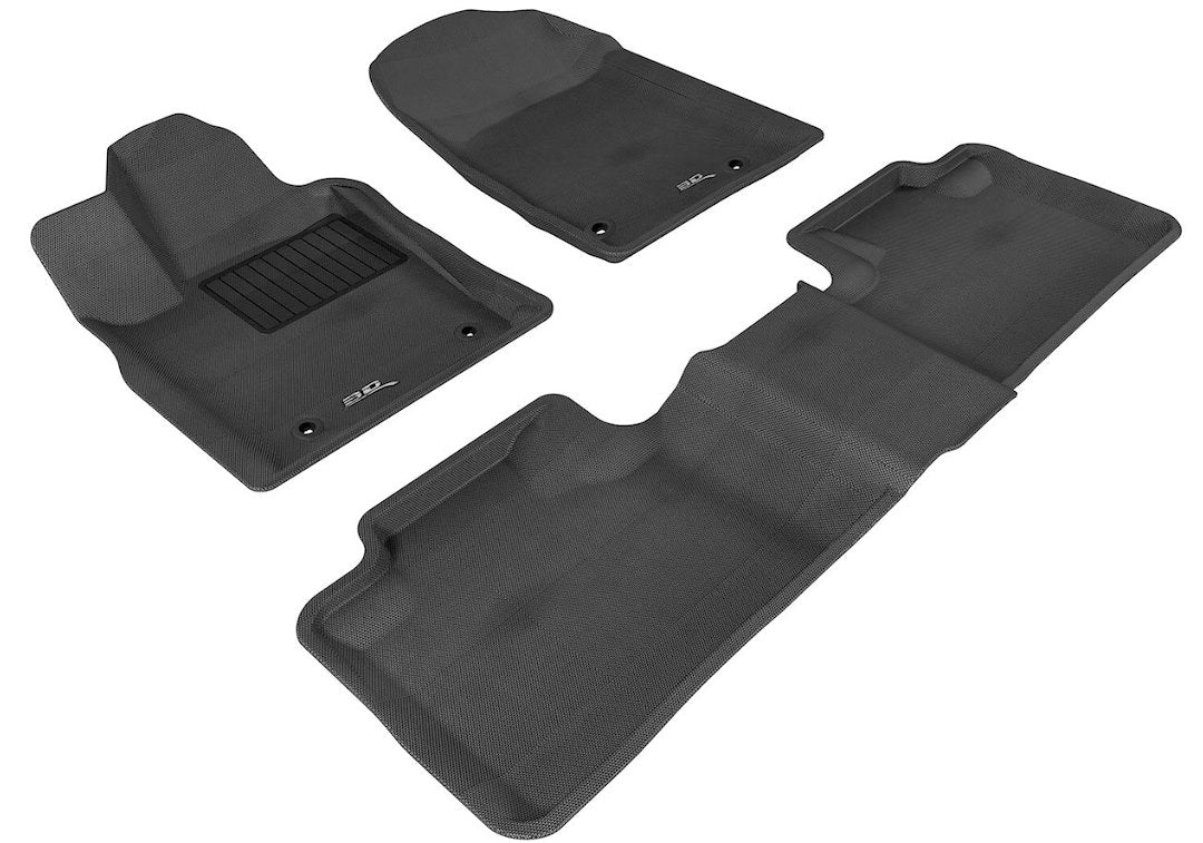 3D Mats JP00501509 Grand Cherokee KAGU Black Two-Row Mats - image 1