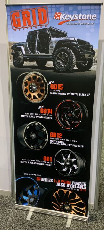 Grid Wheels 2020BANNER Pull-Up Display