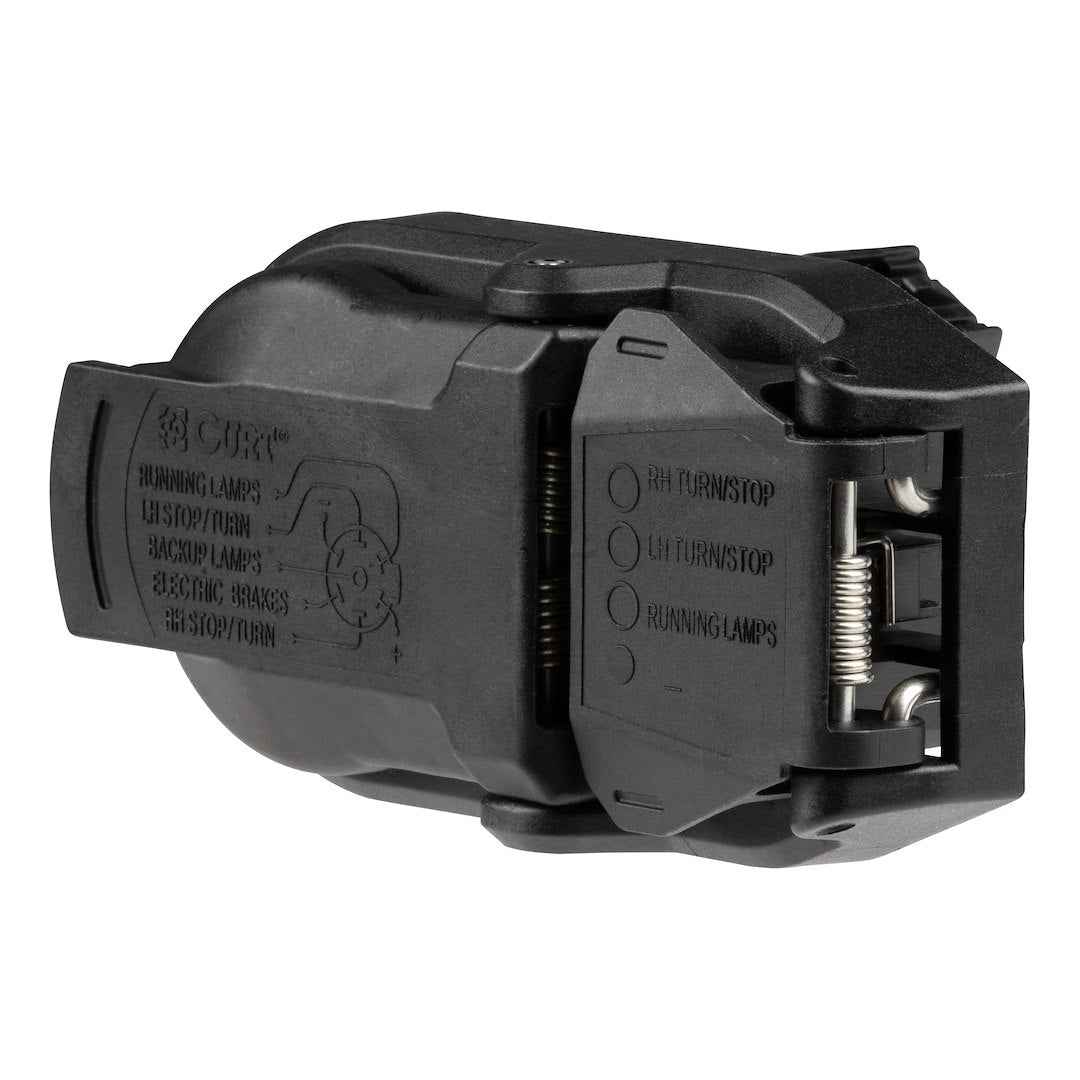 CURT USCAR Dual-Output Trailer Connector - 7-Way & 4-Way – 57015