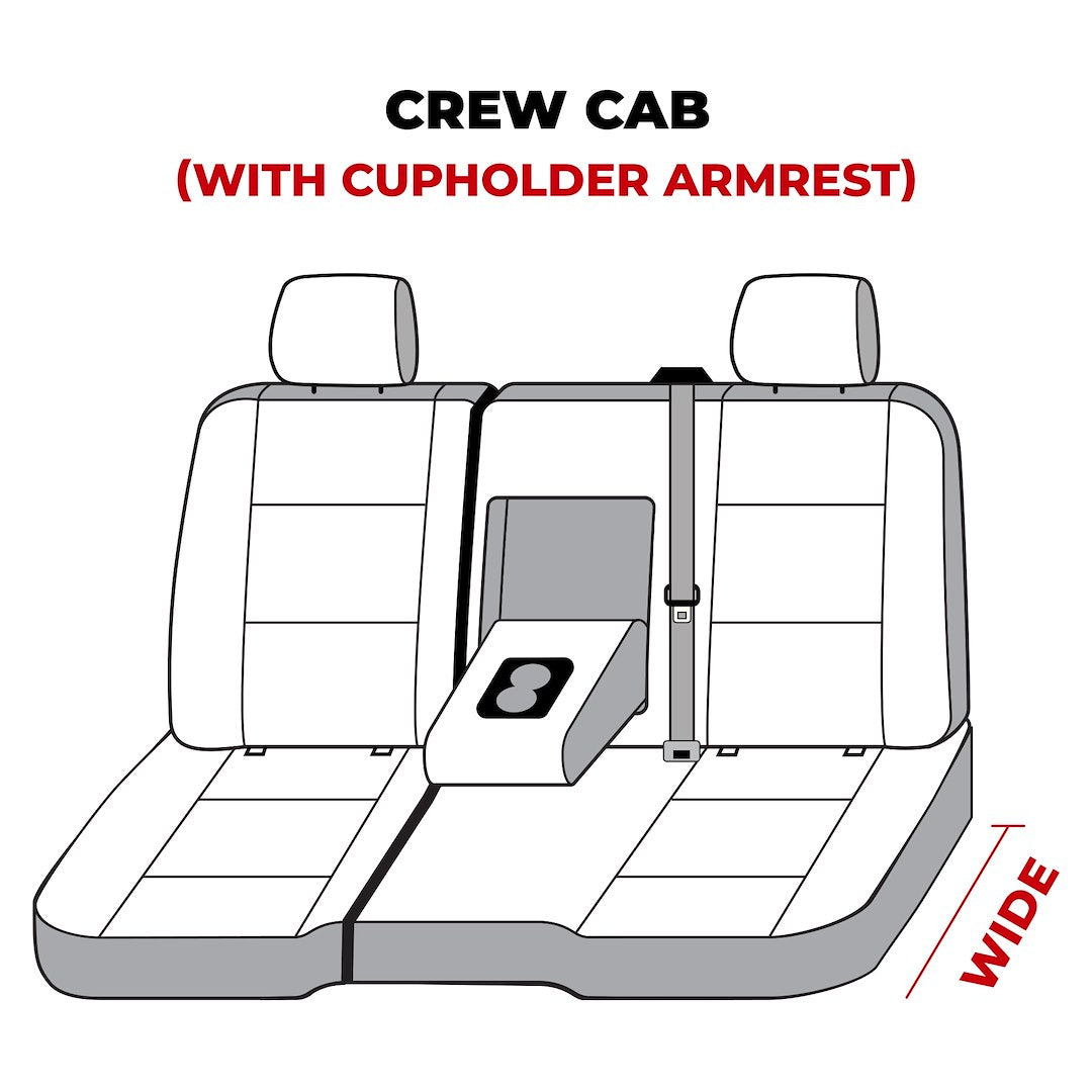 Covercraft SS8429PCCH SeatSaver T Bench Cover for Crew Cab - image 5