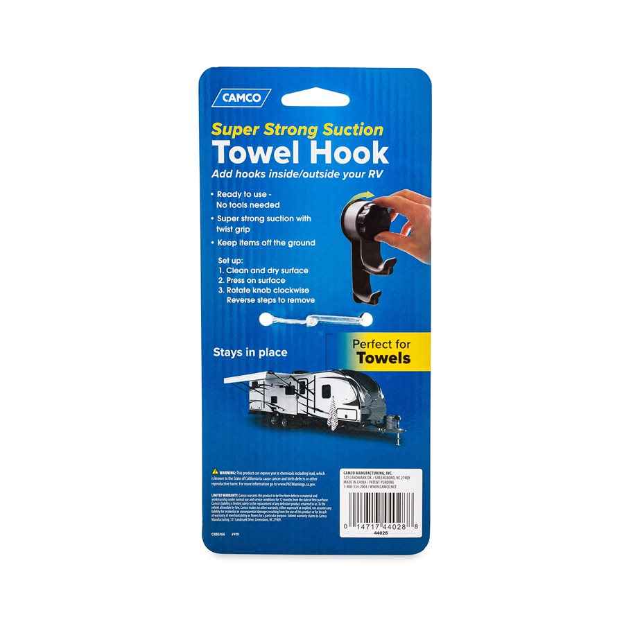 Camco 44028 Mechanical Suction-Cup Multipurpose Hook