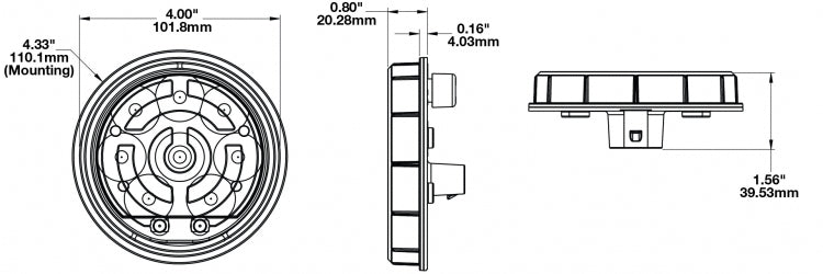 J.W. Speaker 0347881 Model 234 LED Reversing Light