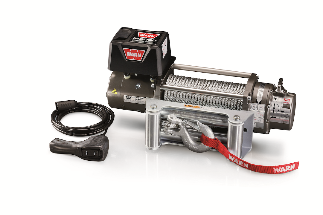 Warn 12V Winch - 8000 lb, Steel Line – 26502