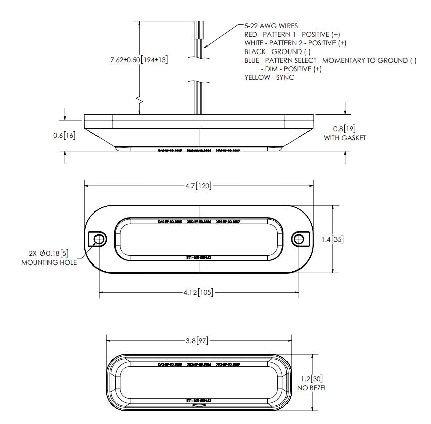 Ecco Elect ED3704G ED3700 Directional Mini Lightbar