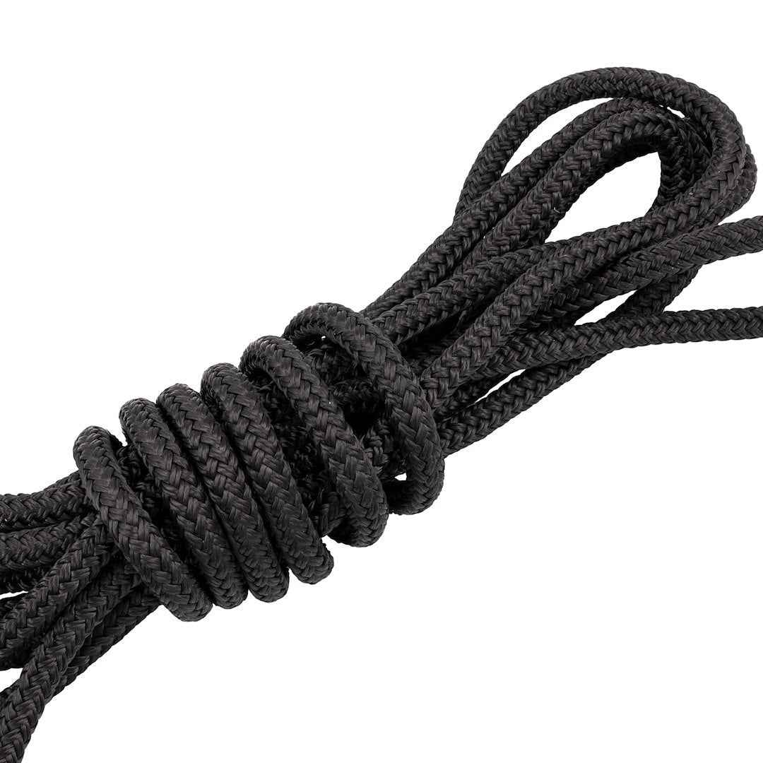 Aqua Pro Marine M41217 Black Double-Braid Dock Line, 25 ft