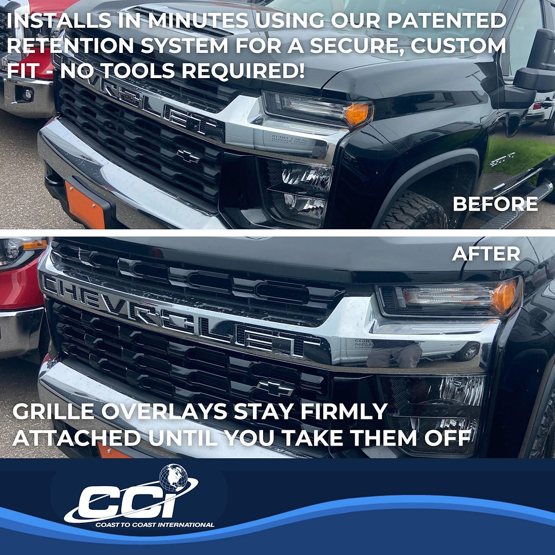 Coast To Coast GI168BLK Silverado Gloss Bar Grille Trim - image 4