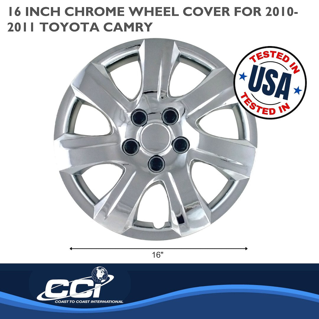 Coast To Coast 44516C Seven-Spoke Steel-Wheel Covers for Camry - image 2
