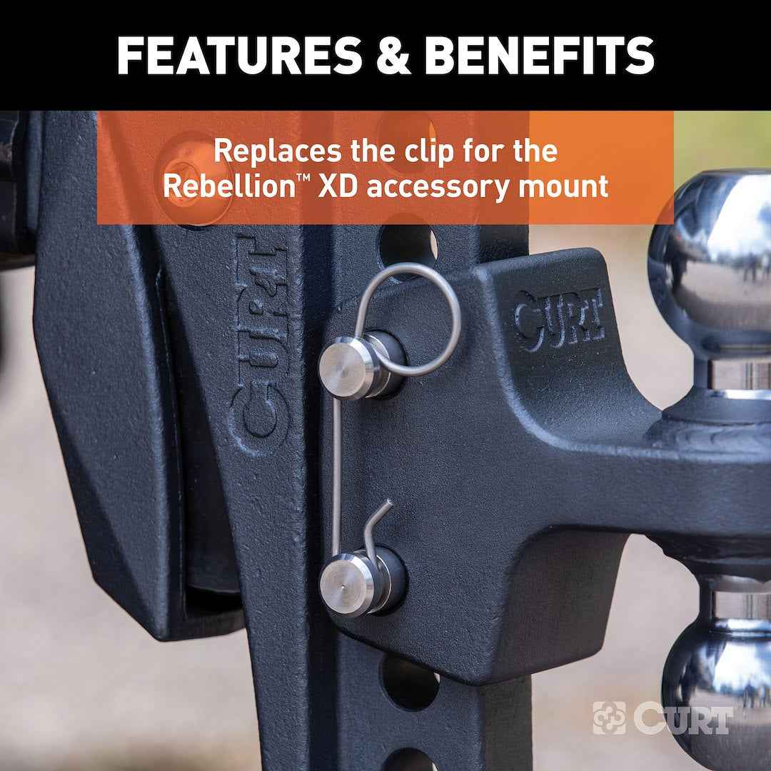 CURT 45960 Rebellion XD Accessory Pin Retaining Clip