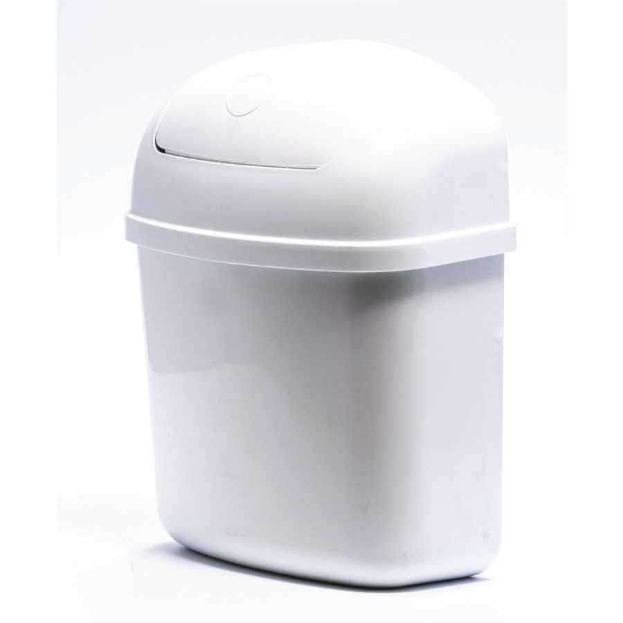 Camco Wall/Cabinet-Mount Trash Can - White – 43961