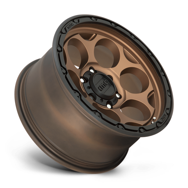 KMC Wheels 4178550618 17x8.5 Matte Bronze Wheel with Black Lip - image 2