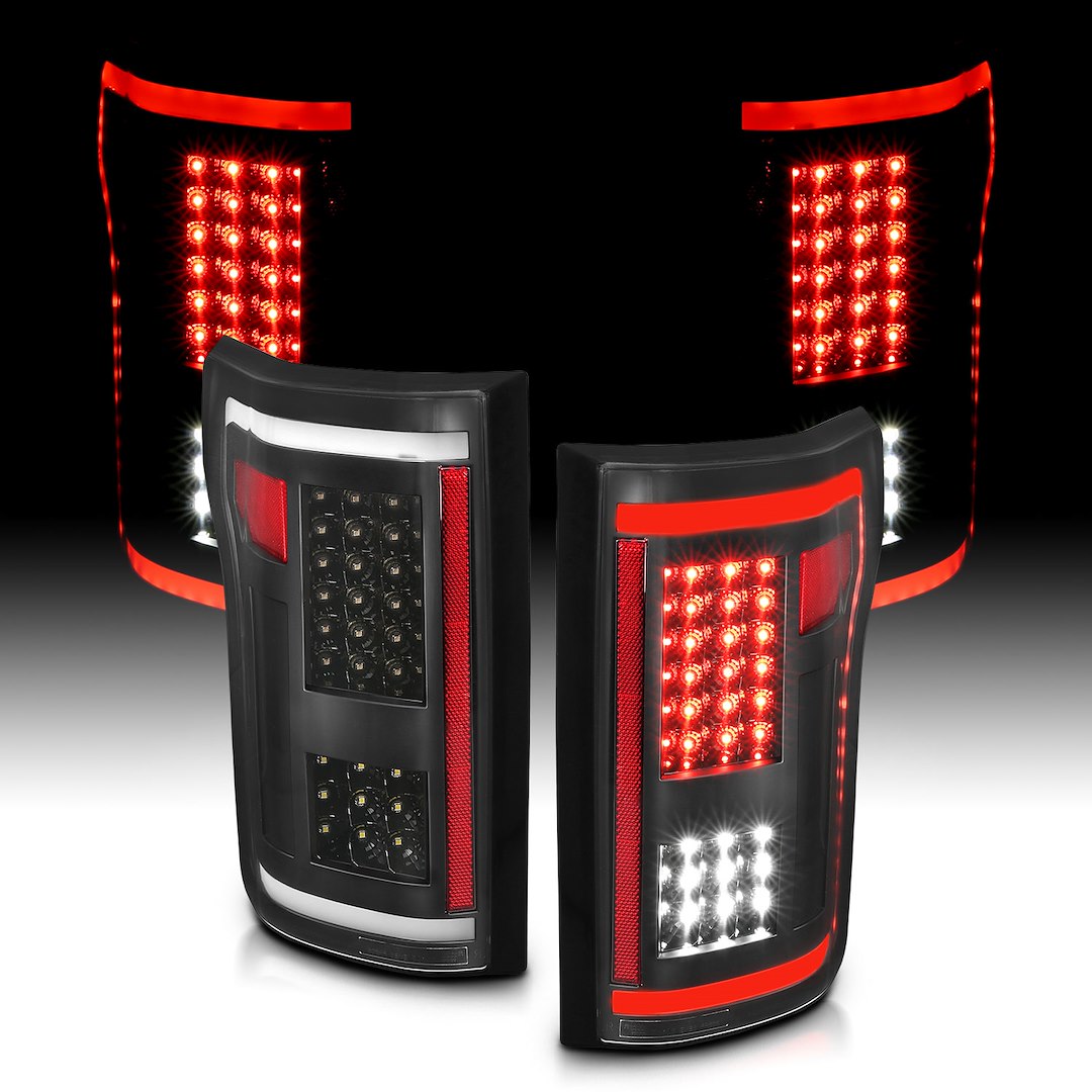 ANZO USA 311285 F-150 Clear-Lens LED Tail-Light Pair, Black - image 6