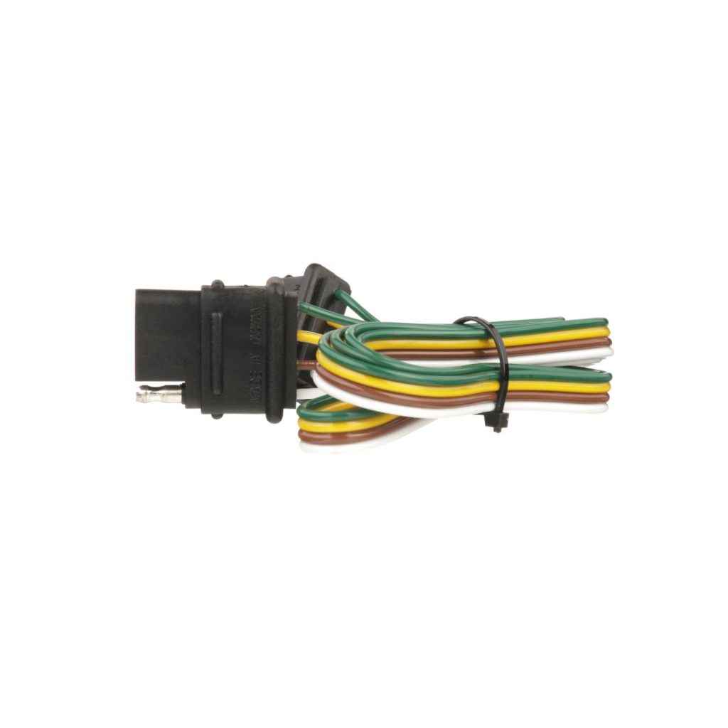 Pollak 4WF648V Black Semi-Universal 4-Flat Vehicle Connector