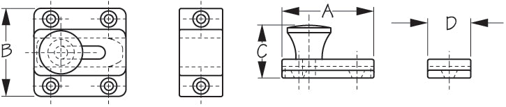 Sea Dog 222380-1 Latch Lock for Marine Door