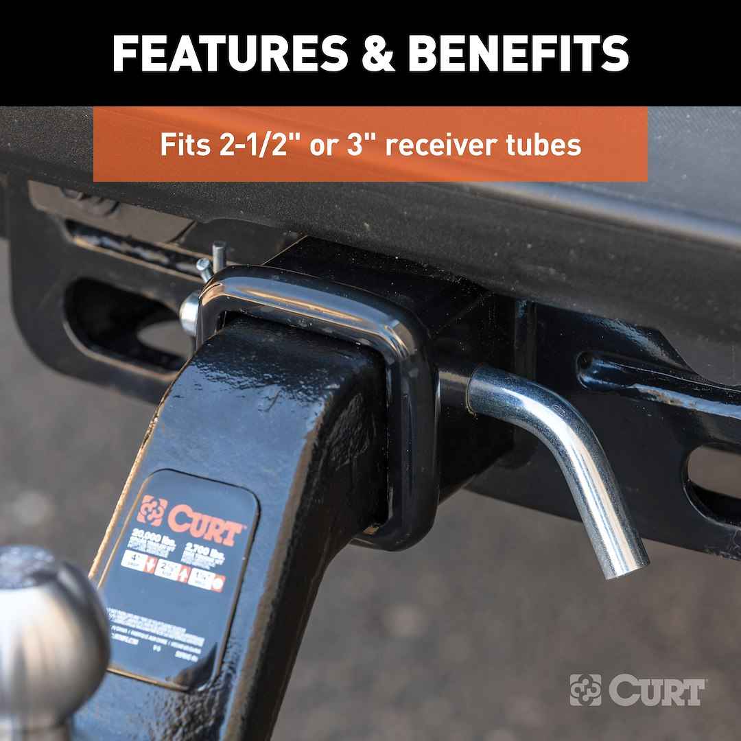 CURT 21507 5/8-Inch Grooved Hitch Pin for 2-1/2/3-Inch Receivers
