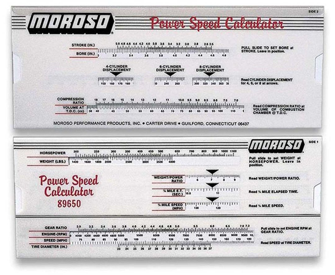 Moroso Performance 89650 Performance Calculator
