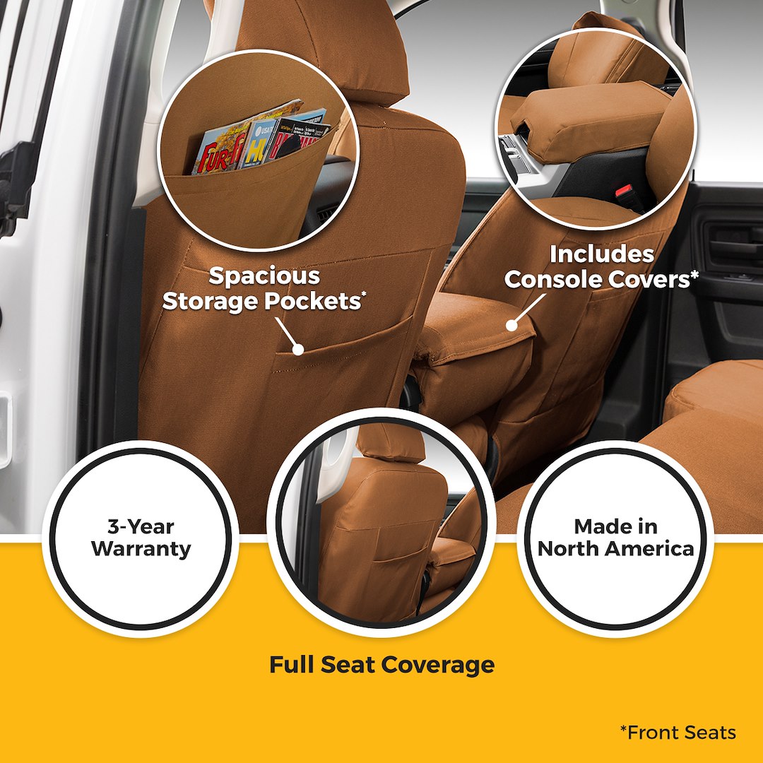 Covercraft GTF4343ABN Carhartt PrecisionFit Brown Front Protection - image 5