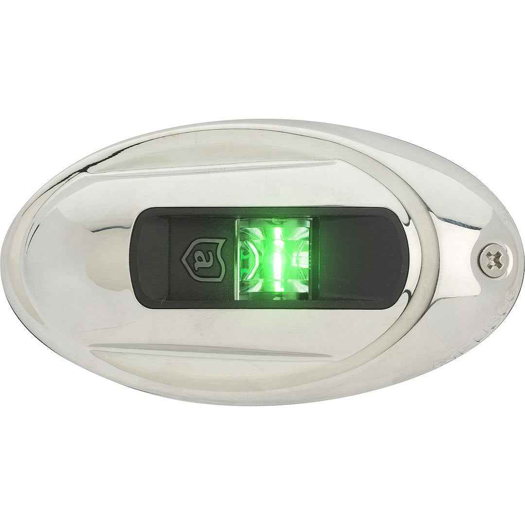 Attwood Marine Green LED Navigation Sidelight – NV4012SSG-7