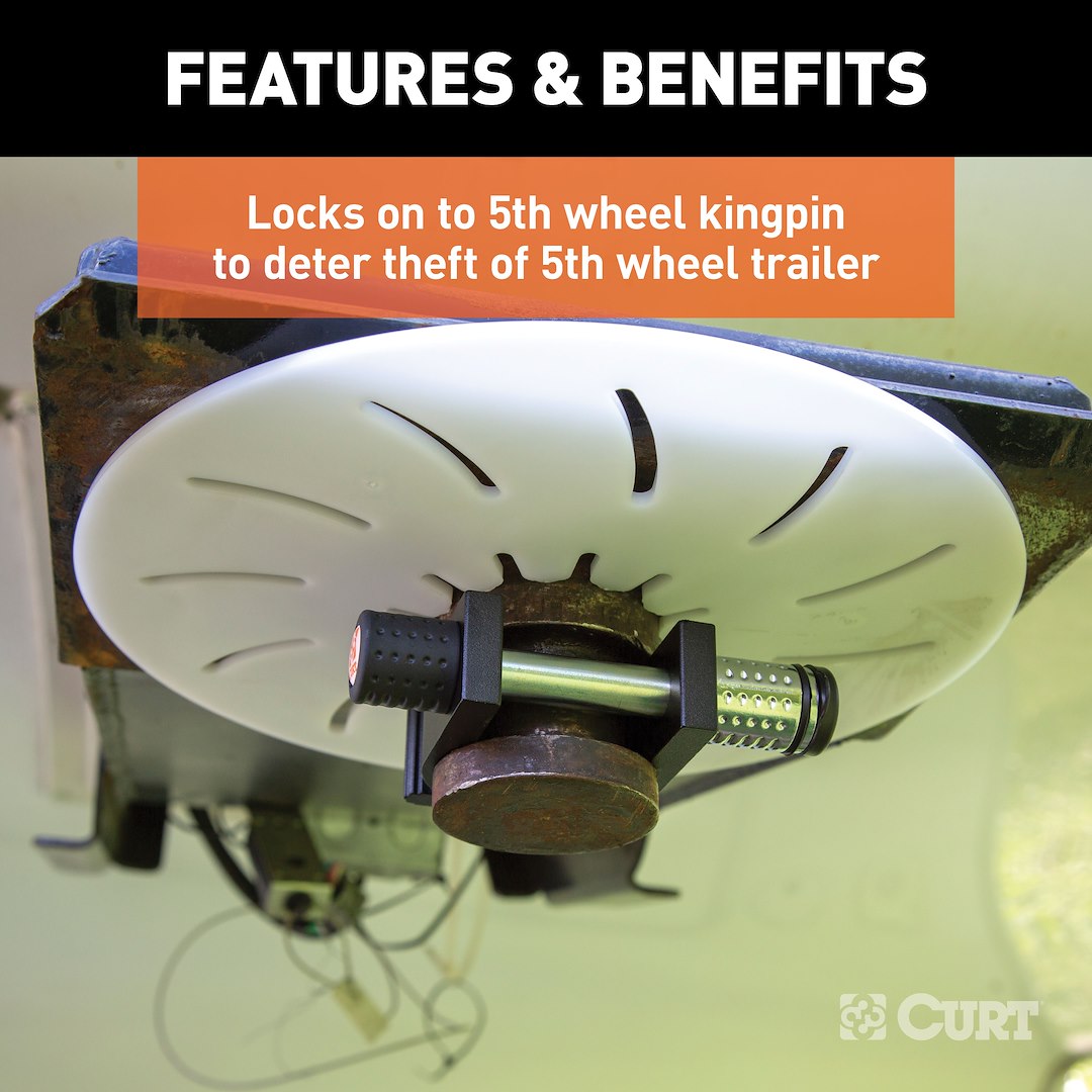 Curt 23255 Fifth Wheel Trailer Hitch King Pin Lock - image 3