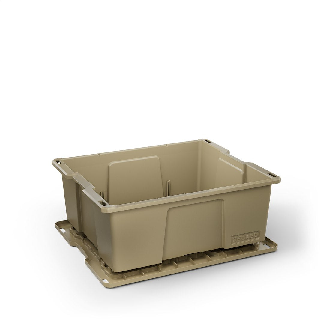 Decked A0041-DBIN-TAN D-co Bin 32 Portable Storage Box