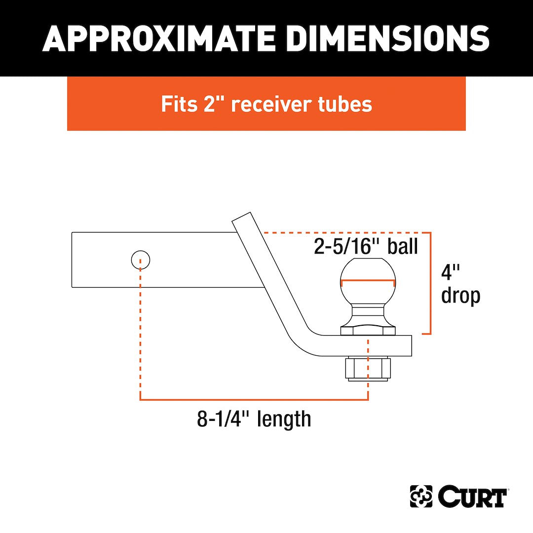 Curt 45042 Trailer Hitch Ball Mount - image 6