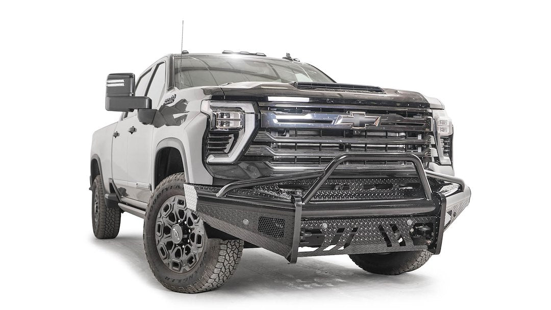 Fab Fours CH24-S6162-1 Front Bumper, Black Steel Series